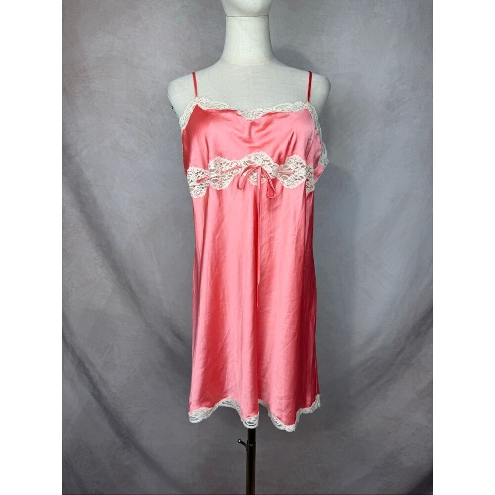 Vintage Victoria’s Secret Pink Baby Doll Lingerie Dress Large Y2K - Picture 1 of 8